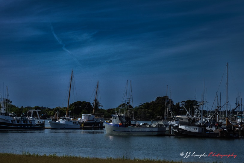 Eureka Boats before storm